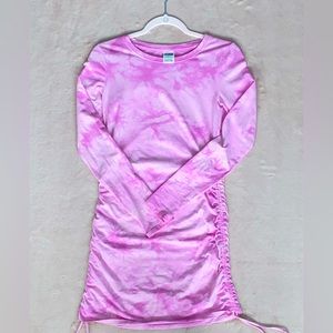 Cute Pink Tie-Dye Dress
